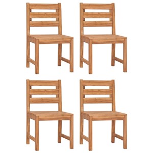 Maison exclusive - chaises de jardin lot de 4 bois de teck solide