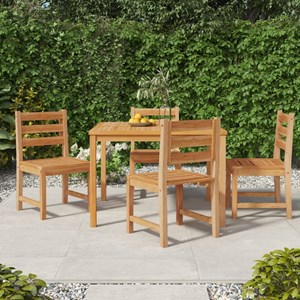 Maison exclusive - chaises de jardin lot de 4 bois de teck solide