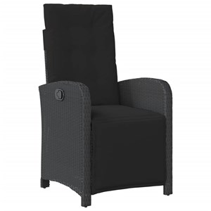 Maison exclusive - ensemble à manger de jardin coussins 7pcs noir résine tressée