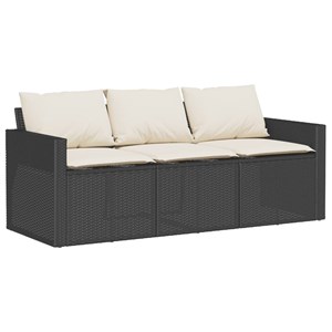 Maison exclusive - salon de jardin 6 pcs avec coussins noir résine tressée