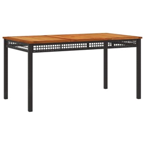 Maison exclusive - ensemble à manger de jardin coussins 7pcs noir résine tressée