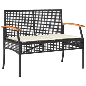 Maison exclusive - ensemble à manger de jardin coussins 5pcs noir résine tressée