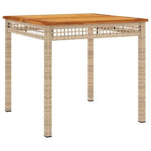 Maison exclusive - ensemble à manger de jardin avec coussins 5pcs beige poly rot