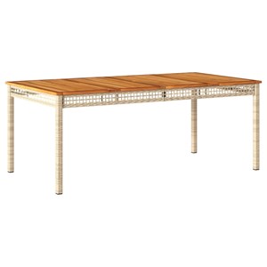 Maison exclusive - ensemble à manger de jardin et coussins 7 pcs beige poly roti