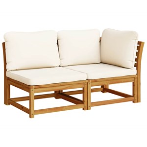 Maison exclusive - salon de jardin avec coussins 5 pcs bois d'acacia solide