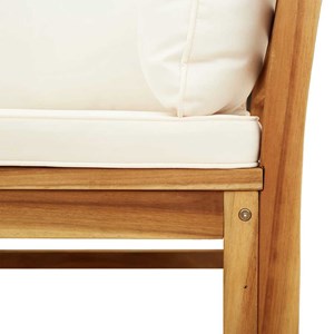 Maison exclusive - salon de jardin avec coussins 5 pcs bois d'acacia solide