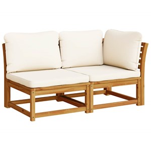 Maison exclusive - salon de jardin 6 pcs avec coussins bois d'acacia solide