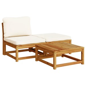 Maison exclusive - salon de jardin 6 pcs avec coussins bois d'acacia solide