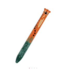 Click and clack - stylo bicolore tigre