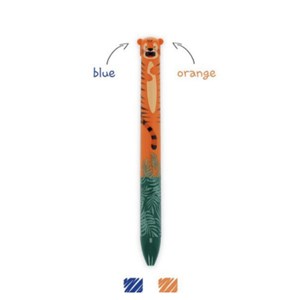 Click and clack - stylo bicolore tigre
