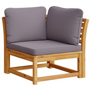Maison exclusive - salon de jardin 6 pcs avec coussins bois d'acacia solide
