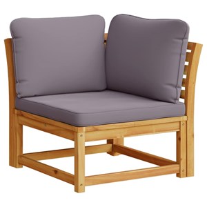 Maison exclusive - salon de jardin 3 pcs avec coussins bois massif d'acacia