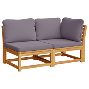 Maison exclusive - salon de jardin 3 pcs avec coussins bois massif d'acacia