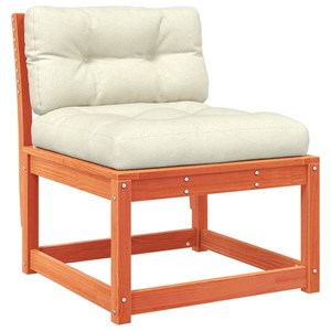 Maison exclusive - salon de jardin 5 pcs avec coussins cire marron bois pin mass