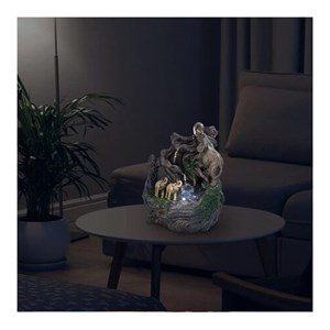 Fontaine d'intérieur lumineuse eléphants