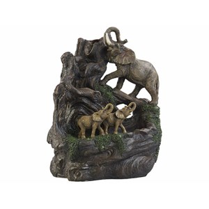 Fontaine d'intérieur lumineuse eléphants