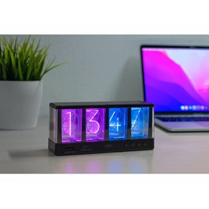 Horloge à tubes led rvb et chargeur usb