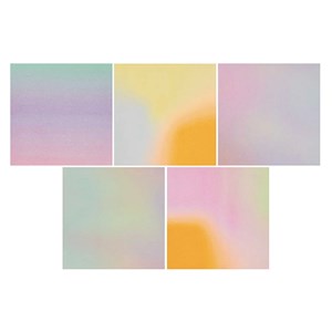 100 papiers origami degrades - 5 designs