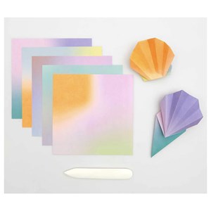 100 papiers origami degrades - 5 designs