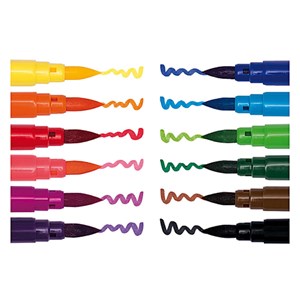 Stylo-feutre multicolore 12 pieces