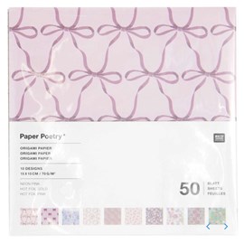 Papier origami - la vie en rose