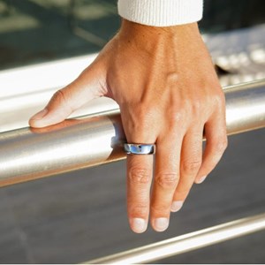Bague fitness connectée argent - taille