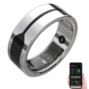 Bague fitness connectée argent - taille