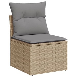 Maison exclusive - salon de jardin avec coussins 4 pcs beige résine tressée