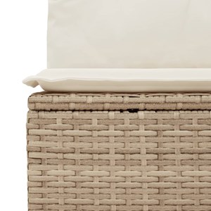 Maison exclusive - salon de jardin avec coussins 7 pcs beige résine tressée