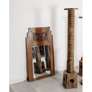 Igor, le miroir en bois gravé n°105