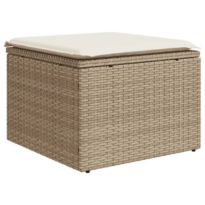 Maison exclusive - salon de jardin avec coussins 8 pcs beige résine tressée