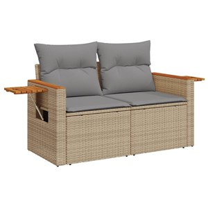 Maison exclusive - salon de jardin avec coussins 6 pcs beige résine tressée