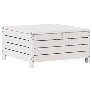 Maison exclusive - salon de jardin 3 pcs avec coussins blanc bois de pin massif