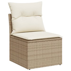 Maison exclusive - salon de jardin avec coussins 4 pcs beige résine tressée