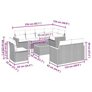 Maison exclusive - salon de jardin 9 pcs avec coussins noir résine tressée