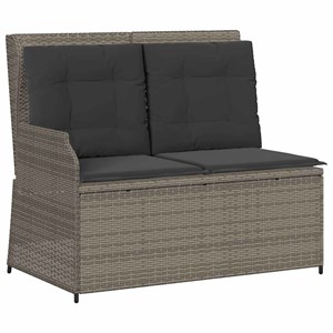 Maison exclusive - salon de jardin 3 pcs avec coussins gris résine tressée