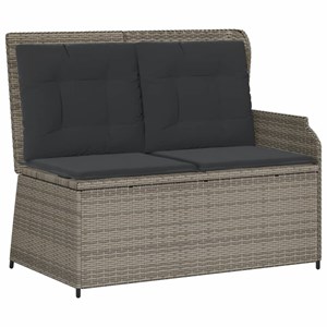 Maison exclusive - salon de jardin 4 pcs avec coussins gris résine tressée