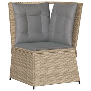 Maison exclusive - salon de jardin avec coussins 4 pcs beige résine tressée