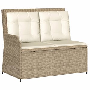 Maison exclusive - salon de jardin avec coussins 4 pcs beige résine tressée