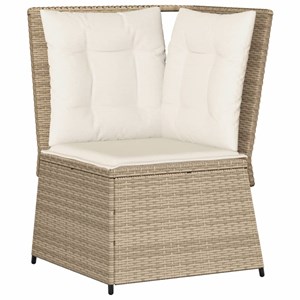 Maison exclusive - salon de jardin avec coussins 4 pcs beige résine tressée