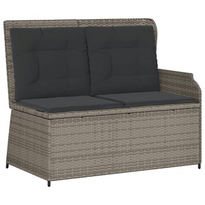 Maison exclusive - salon de jardin 5 pcs avec coussins gris résine tressée