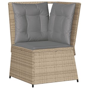 Maison exclusive - salon de jardin avec coussins 5 pcs beige résine tressée