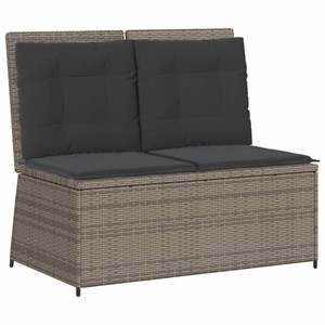 Maison exclusive - salon de jardin 7 pcs avec coussins gris résine tressée