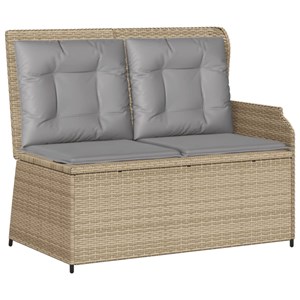 Maison exclusive - salon de jardin avec coussins 7 pcs beige résine tressée