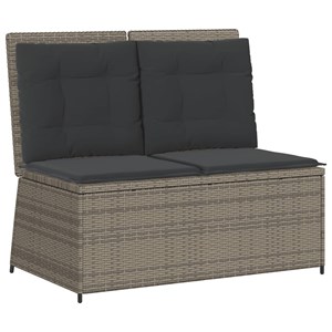Maison exclusive - salon de jardin 7 pcs avec coussins gris résine tressée