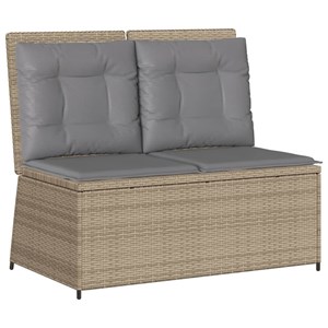 Maison exclusive - salon de jardin avec coussins 7 pcs beige résine tressée