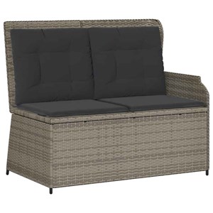 Maison exclusive - salon de jardin 3 pcs avec coussins gris résine tressée