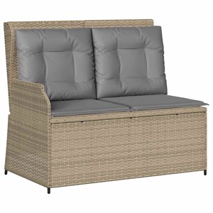 Maison exclusive - salon de jardin avec coussins 3 pcs beige résine tressée