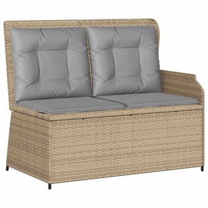 Maison exclusive - salon de jardin avec coussins 3 pcs beige résine tressée