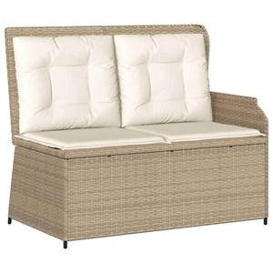 Maison exclusive - salon de jardin avec coussins 5 pcs beige résine tressée